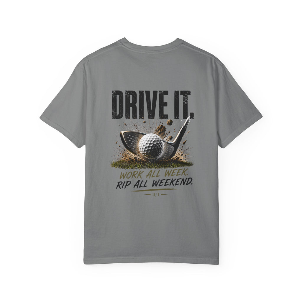 Drive It Golf T-Shirt — "Work All Week, Rip All Weekend" Vintage Golf Tee
