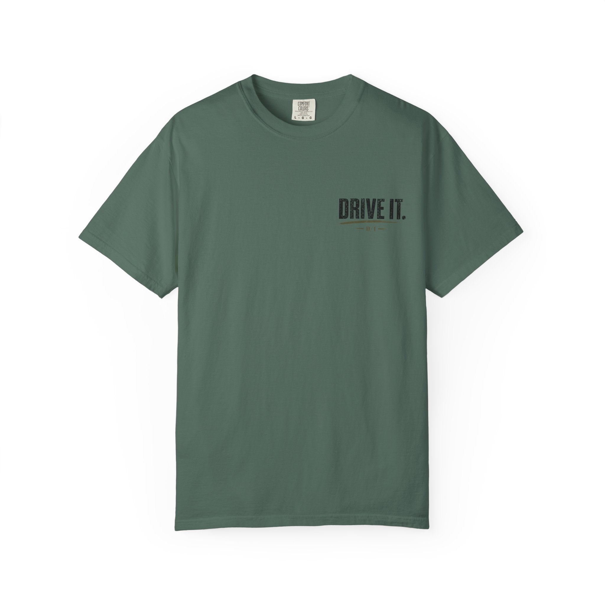 Drive It. Truck Graphic T‑Shirt — 'Put In The Work, Reap The Reward' Outdoor Crew Tee