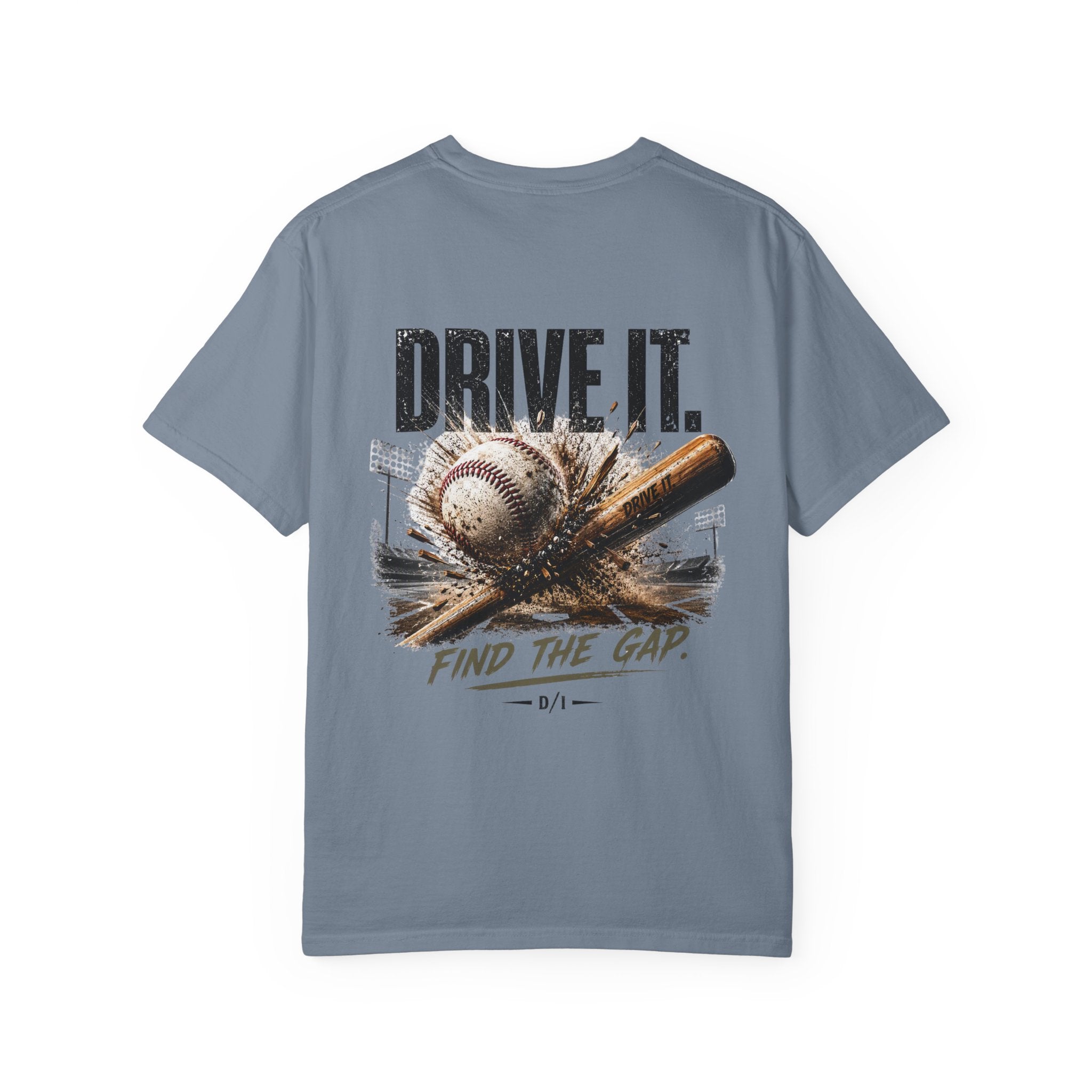 Baseball T‑Shirt — "DRIVE IT. Find The Gap." Graphic Tee