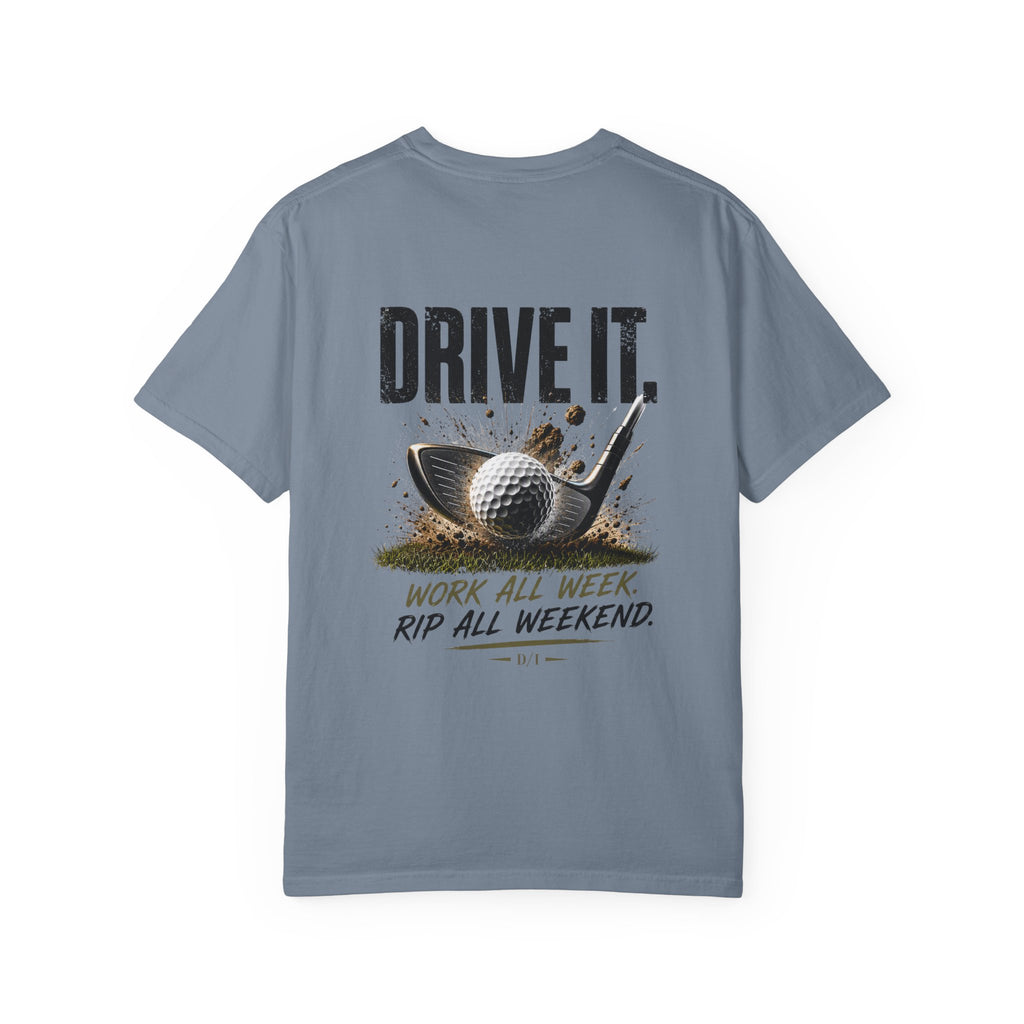 Drive It Golf T-Shirt — "Work All Week, Rip All Weekend" Vintage Golf Tee