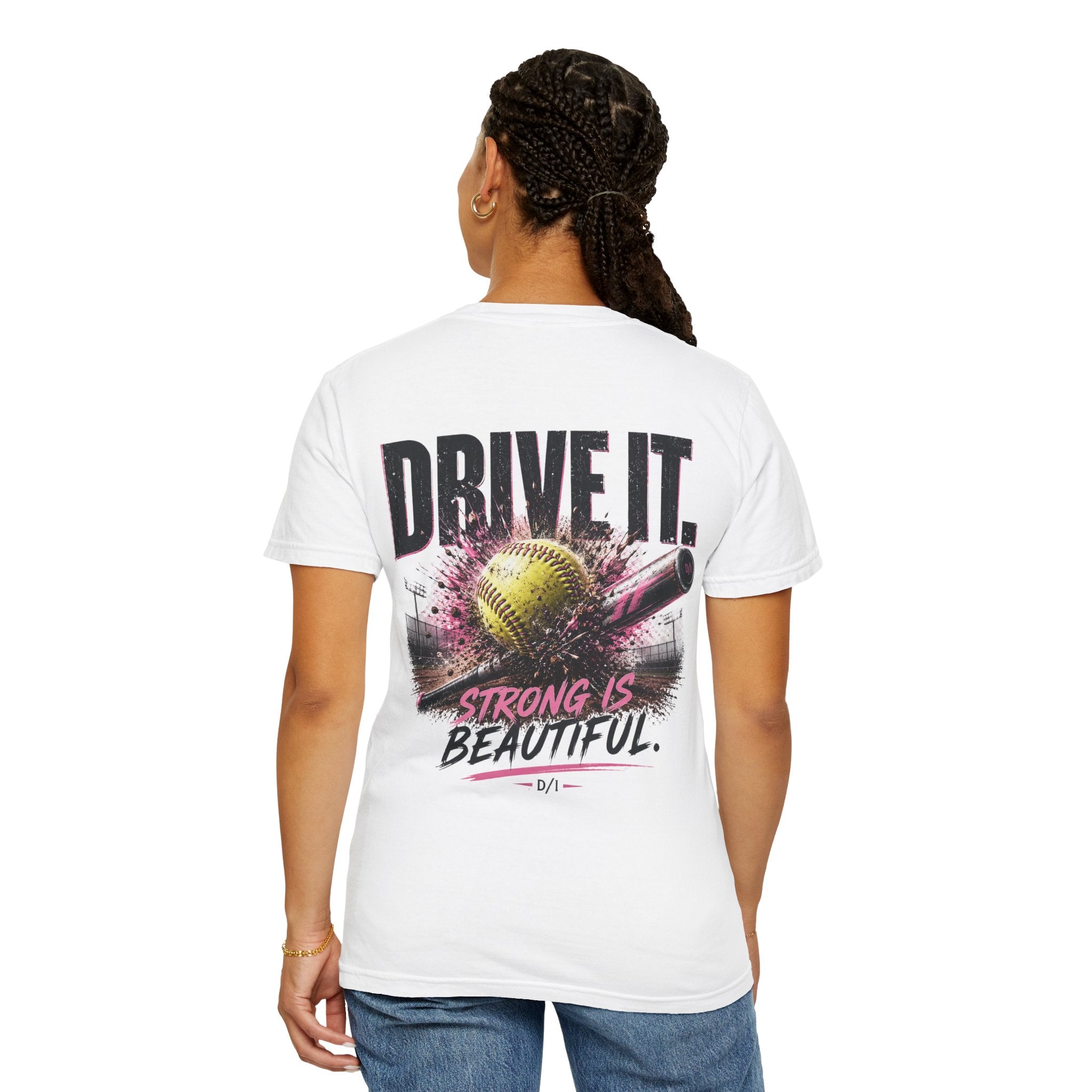 Softball 'Drive It' Tee — Strong Is Beautiful Graphic T-Shirt