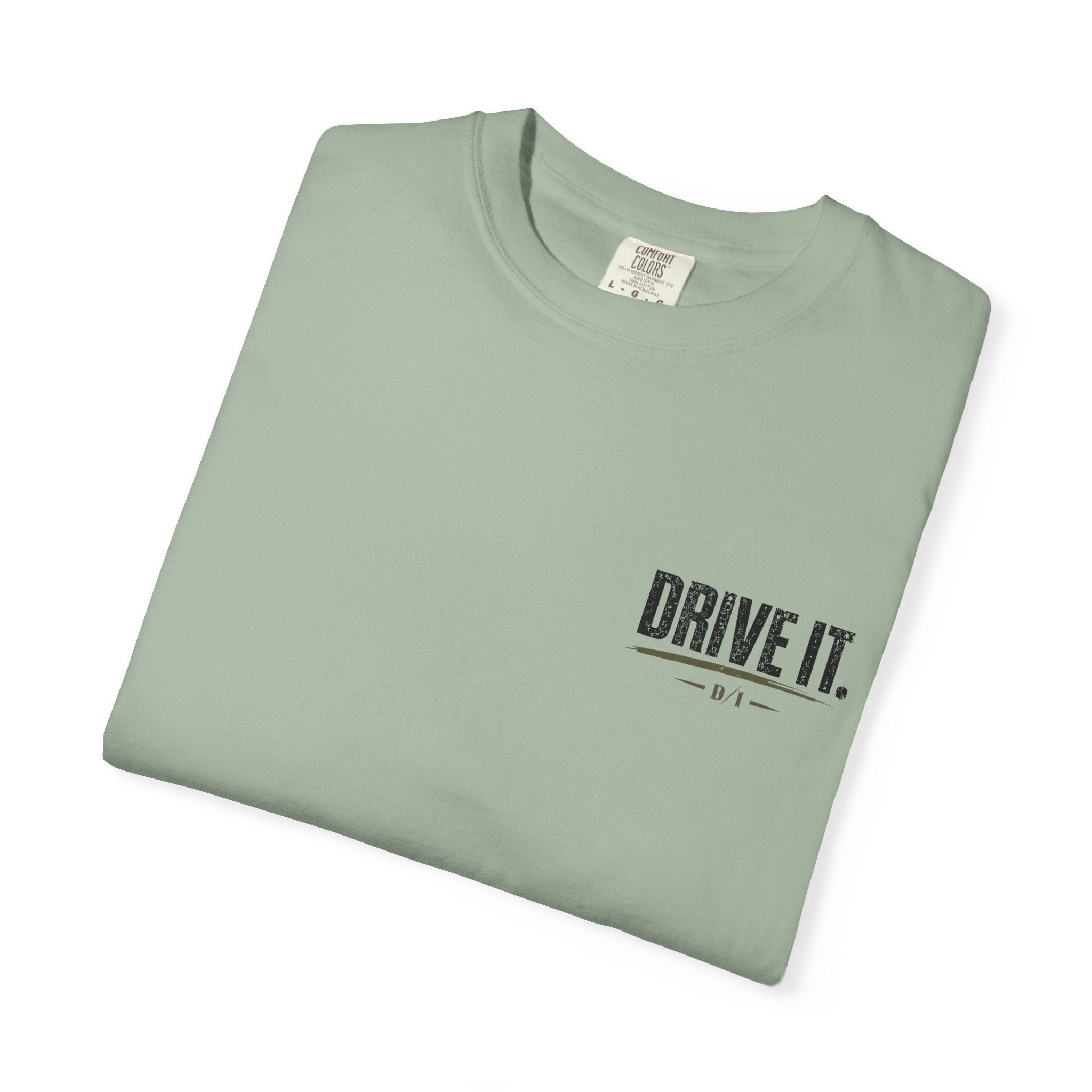 Drive It. Truck Graphic T‑Shirt — 'Put In The Work, Reap The Reward' Outdoor Crew Tee