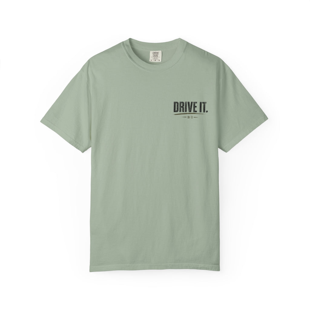 Drive It. Truck Graphic T‑Shirt — 'Put In The Work, Reap The Reward' Outdoor Crew Tee