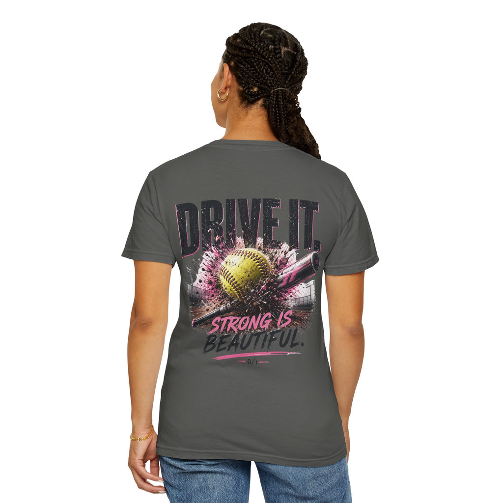 Softball 'Drive It' Tee — Strong Is Beautiful Graphic T-Shirt