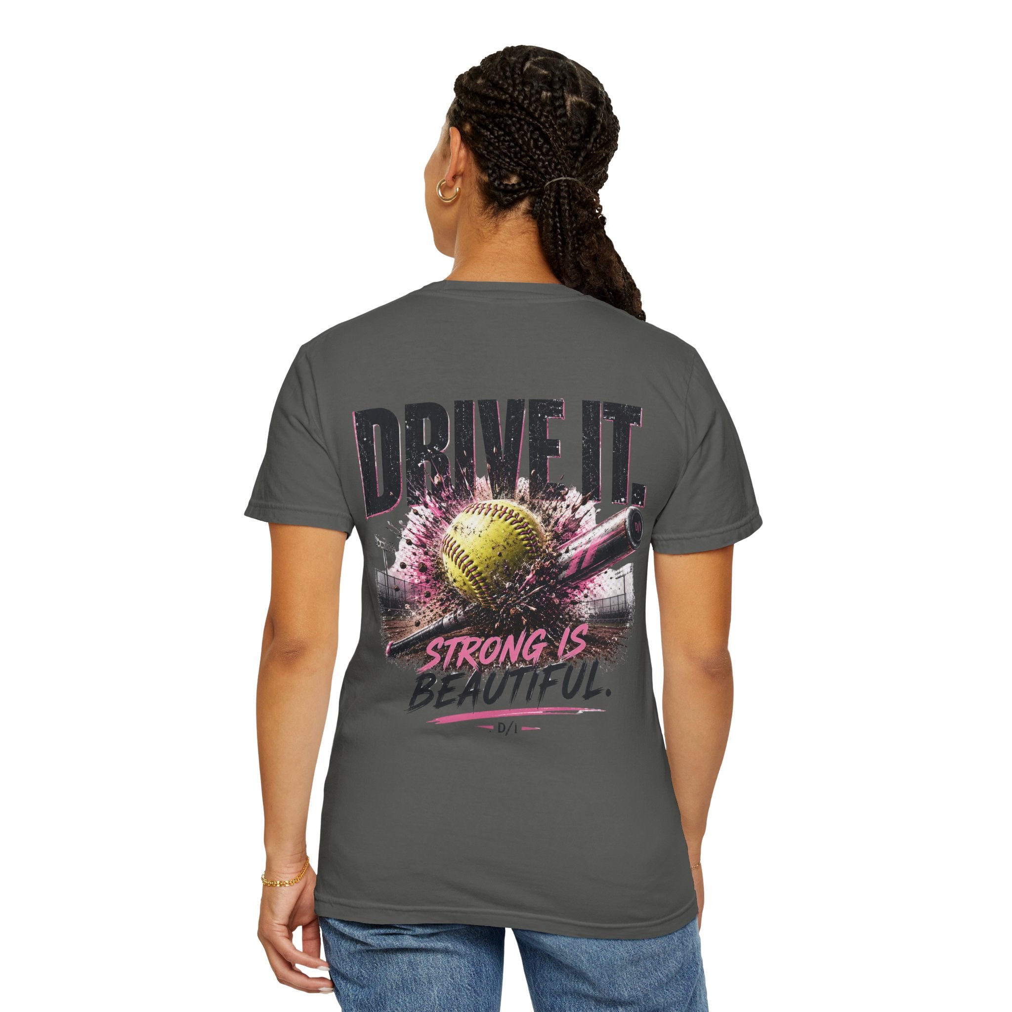 Softball 'Drive It' Tee — Strong Is Beautiful Graphic T-Shirt