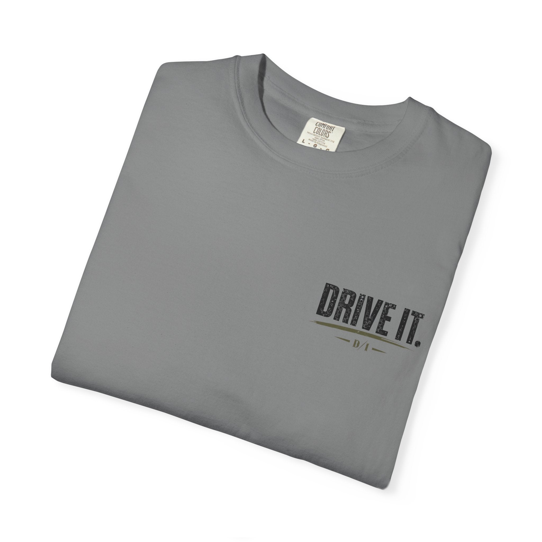 Drive It. Truck Graphic T‑Shirt — 'Put In The Work, Reap The Reward' Outdoor Crew Tee